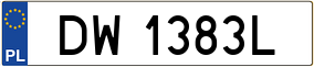Trailer License Plate